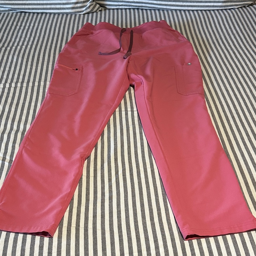 Women’s figs Pink Drawstring Pants scrubs